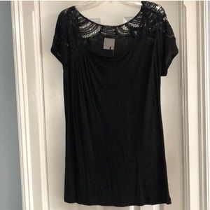 NWT Anthropologie VanessaVirginia long black top